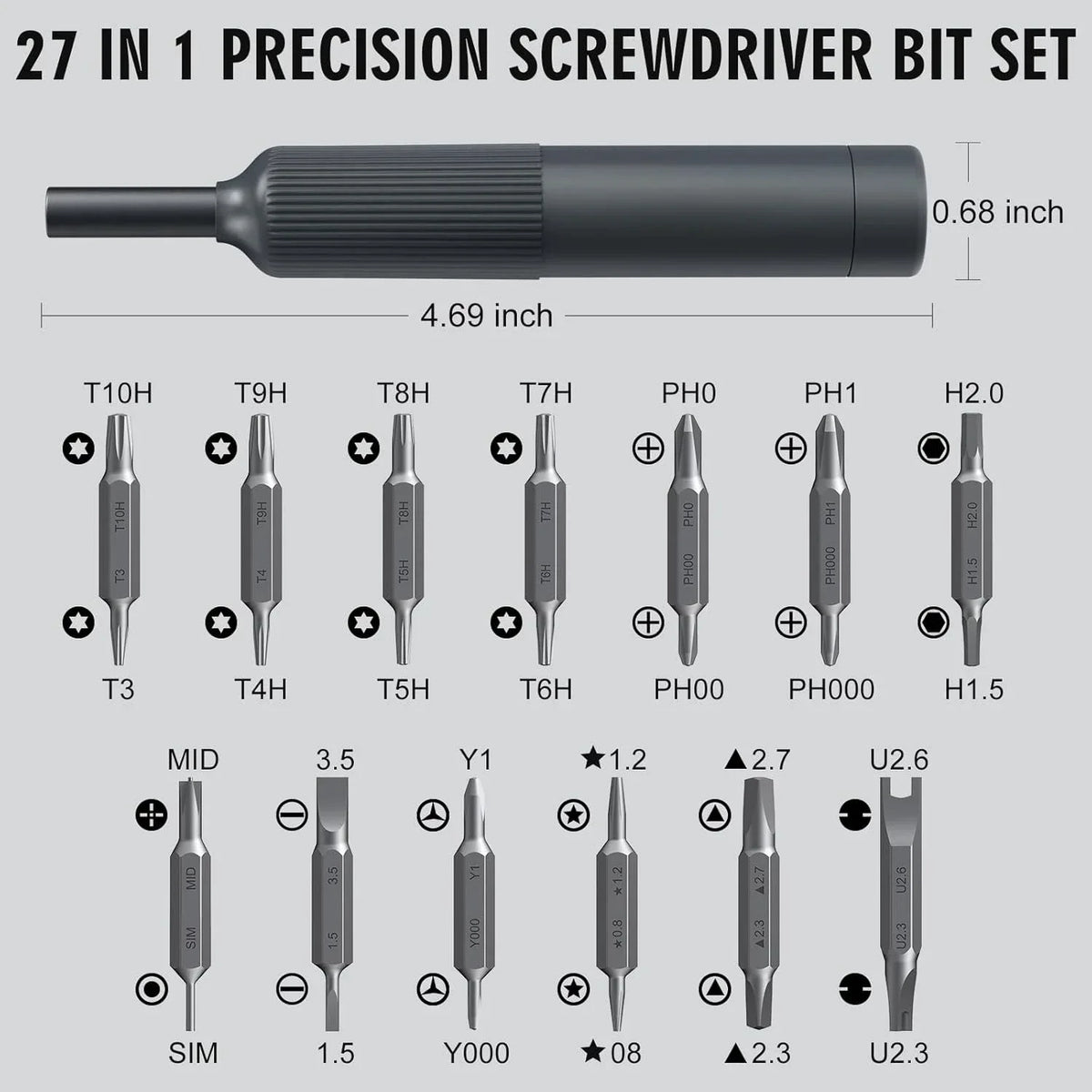 Bolt Screwdriver Kit™ 27-in-1